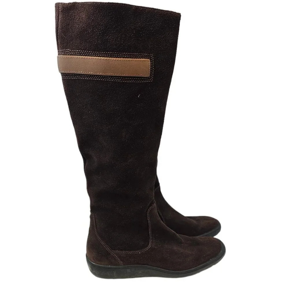 Timerbland x Smartwool Tall Boots Size 7 Leather Suede Brown - Picture 8 of 13